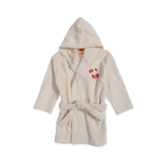 Βρεφικό Μπουρνούζι Nef-Nef Lady Bug Ecru 04