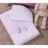 Σετ Βρεφικές Πετσέτες 2 Τεμαχίων Nef-Nef Mon Petit Jardin Lilac 30x50,70x140