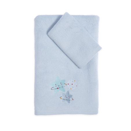 Σετ Βρεφικές Πετσέτες 2 Τεμαχίων Nef-Nef Explore The Universe L.Blue 30x50,70x140