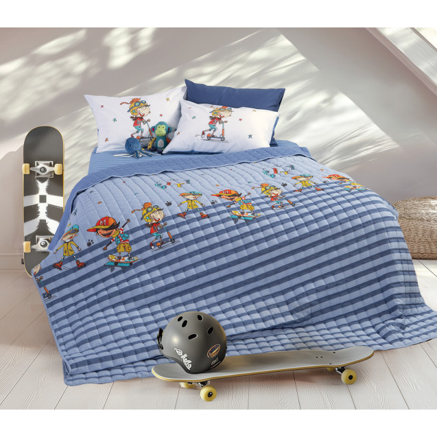 Παιδικό Κουβερλί Μονό Nef-Nef In The City Blue...