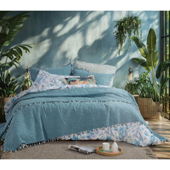 Κουβερλί Υπέρδιπλο Nef-Nef Feraggio Blue Petrol 230x240