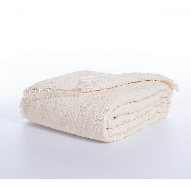 Κουβερλί Υπέρδιπλο Nef-Nef Jamal Ecru 230x240