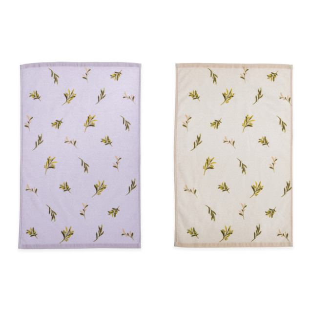 Ποτηρόπανο Βελουτέ Nef-Nef Olive Lilac 40x60