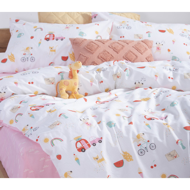 Σετ Παιδικά Σεντόνια Μονά 3 Τεμαχίων Nef-Nef...