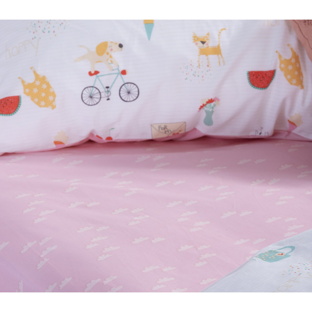 Σετ Παιδικά Σεντόνια Μονά 3 Τεμαχίων Nef-Nef...