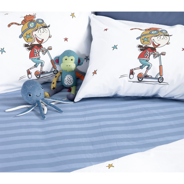 Σετ Παιδικά Σεντόνια Μονά 3 Τεμαχίων Nef-Nef In...