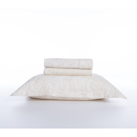 Σετ Σεντόνια Υπέρδιπλα 4 Τεμαχίων Nef-Nef Mimosa Ecru 240x270