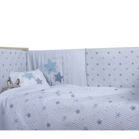 Κουβέρτα Κούνιας Nef-Nef Explore The Universe L.Blue 110x150