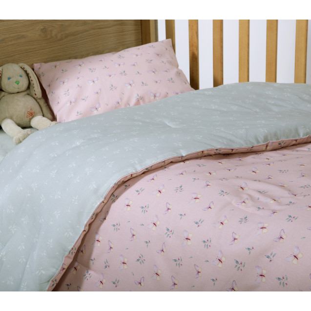 Βρεφικό Κουβερλί Nef-Nef Wings Of Joy Pink 110x140