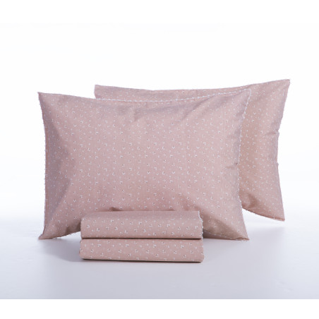 Σετ Σεντόνια Υπέρδιπλα 4 Τεμαχίων Nef-Nef Sissy Rose 240x270