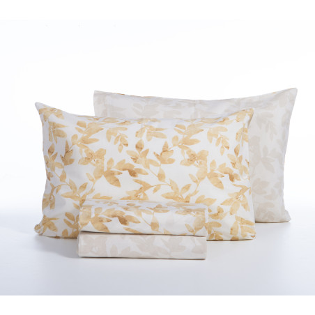 Σετ Σεντόνια King Size με Λάστιχο 4 Τεμαχίων Nef-Nef Sencil Gold 180x200+35