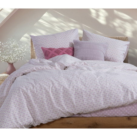 Σετ Σεντόνια King Size με Λάστιχο 4 Τεμαχίων Nef-Nef Keylan Mauve 180x200+35
