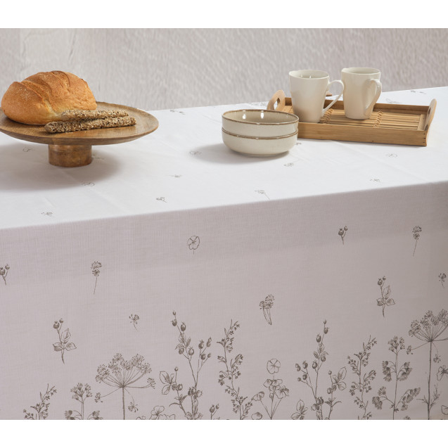 Τραπεζομάντηλο Nef-Nef Claris Ecru 140x180