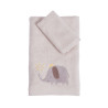 Σετ Βρεφικές Πετσέτες 2 Τεμαχίων Nef-Nef Happy Days Greige 30x50,70x140