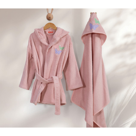 Βρεφικό Μπουρνούζι Nef-Nef Wings Of Joy Pink 02