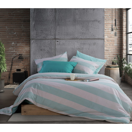 Σετ Σεντόνια Διπλά 4 Τεμαχίων Nef-Nef Casual Stripe Ecru 200x270