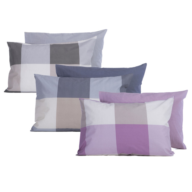 Μαξιλαροθήκη Nef-Nef Casual Check Grey 52x72