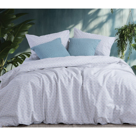 Σετ Σεντόνια Διπλά 4 Τεμαχίων Nef-Nef Keylan Blue 200x270