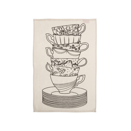 Ποτηρόπανο Nef-Nef My Cup Of Tea Ecru 40x60