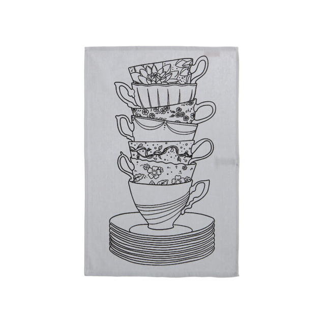 Ποτηρόπανο Nef-Nef My Cup Of Tea Grey 40x60