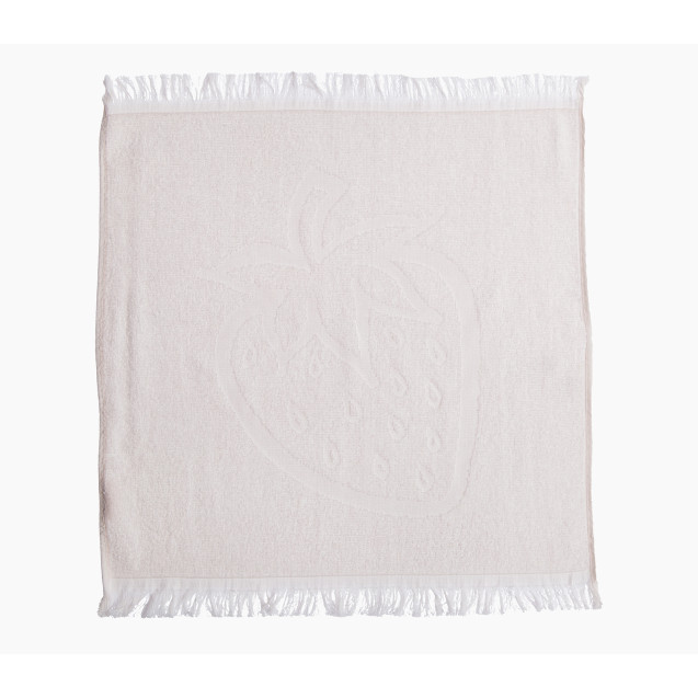 Ποτηρόπανο Nef-Nef Sweet Strawberry Ecru 50x50