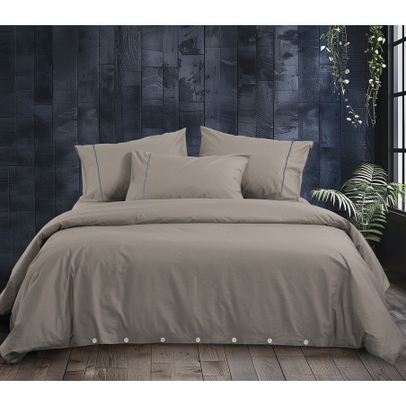 Σετ Παπλωματοθήκη Υπέρδιπλη 3 Τεμαχίων Nef-Nef Nau Wave Solid Linen 240x220