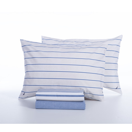 Σετ Σεντόνια King Size 4 Τεμαχίων Nef-Nef Nau Ocean Denim 280x270