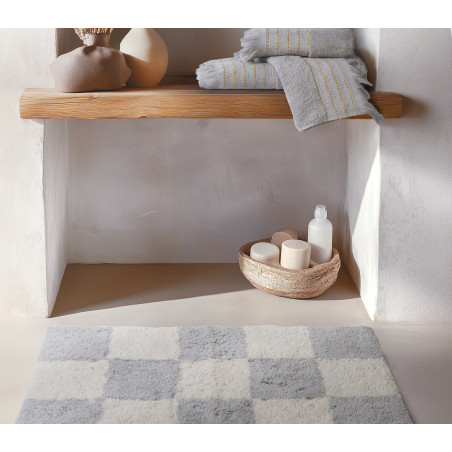 Ταπέτο Μπάνιου Nef-Nef Chess L.Grey 50x80