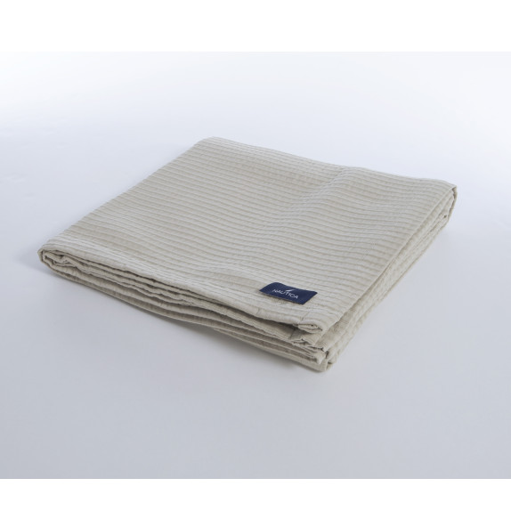 Κουβέρτα Πικέ Υπέρδιπλη Nef-Nef  Nau Navy Linen 230x240