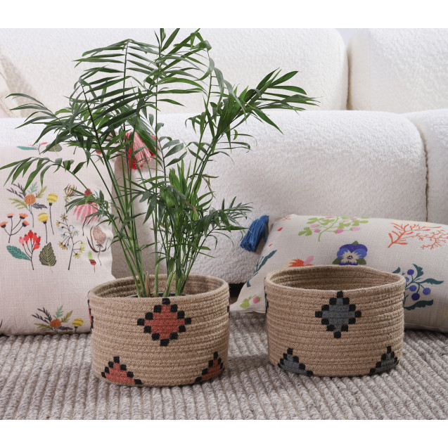 Καλάθι Nef-Nef Alemao Natural/Grey D:22x14