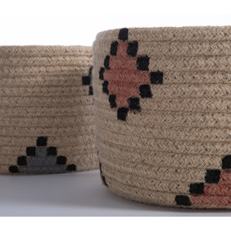 Καλάθι Nef-Nef Alemao Natural/Grey D:22x14