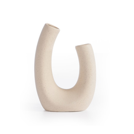 Κεραμικό Διακοσμητικό Βάζο Nef-Nef Limbo Ecru 15x6,5x20,5