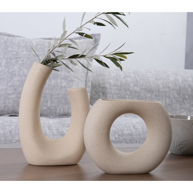 Κεραμικό Διακοσμητικό Βάζο Nef-Nef Limbo Ecru...