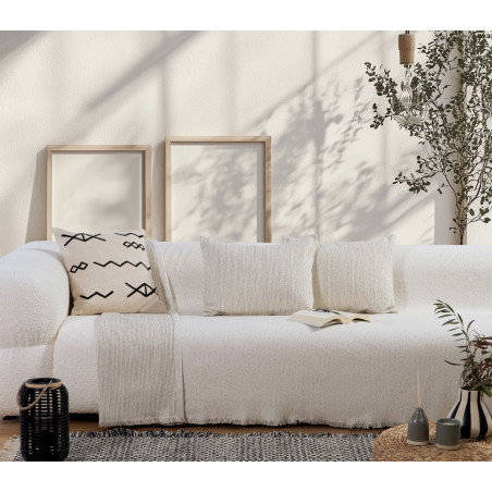 Ριχτάρι Διθέσιου Nef-Nef Malta 25 Ecru/Black 170x250